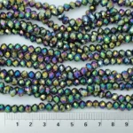 مهره کریستال تراش دار 6 هفت رنگ