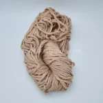 نخ مکرومه کتان نرم تاب گلبهی مات روشن