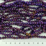 مهره کریستال تراش دار 6 بنفش 7 رنگ