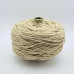 نخ مکرومه کتان پنبه ای کرم خاکی روشن