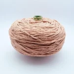 نخ مکرومه کتان پنبه ای کرم گلبهی